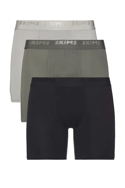 Skims Stretch 5 Boxer Brief 3-pack In Multi