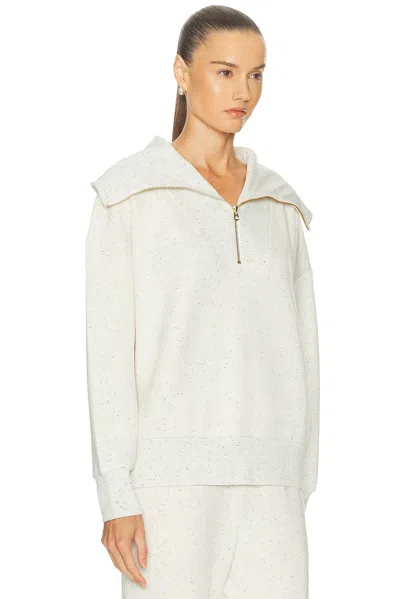 Varley Catherine Half Zip Sweatshirt In Neutral