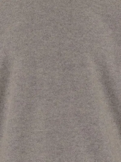 Vince Boiled Cashmere Johnny Collar Sweater H Mouse In Gray