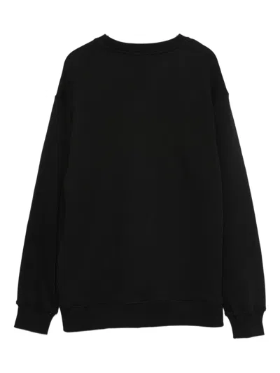 Msgm Logo-embossed Sweatshirt In Black