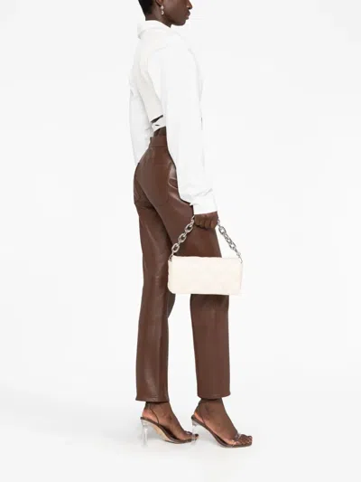 Stand Studio Hera Quilted Leather Shoulder Bag In Neutral