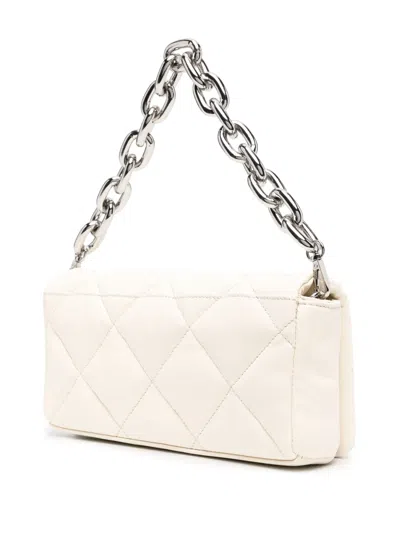 Stand Studio Hera Quilted Leather Shoulder Bag In Neutral