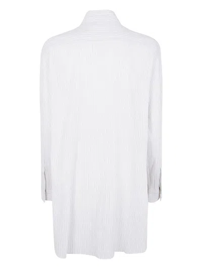 Y's Shirt Untrimmed Frill In White