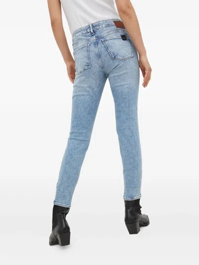 Drykorn Light-wash Distressed Skinny Jeans In Blue