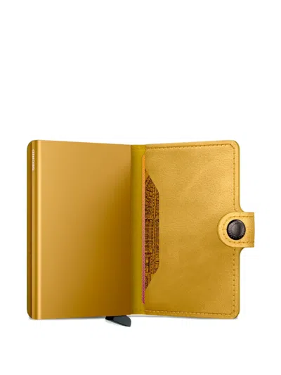 搭扣开合皮质迷你钱包