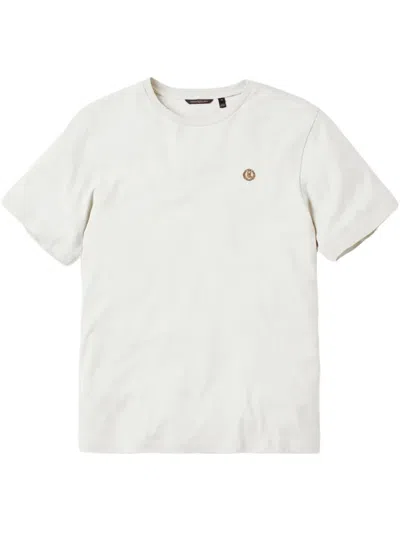 Henri Lloyd Embroidered-logo T-shirt In White
