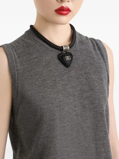 Dolce & Gabbana Cashmere Sweater In Gray