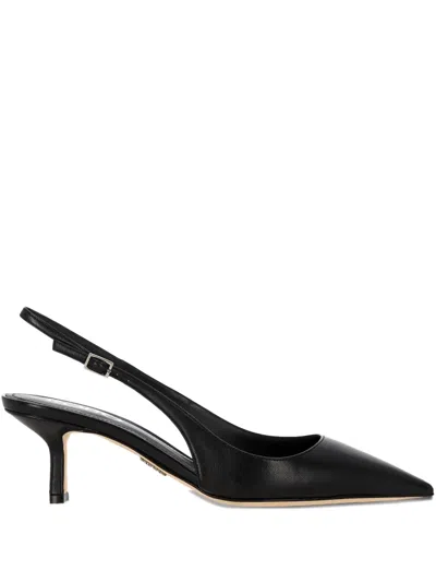 Rodo 35mm Slingback Leather Pumps In Black