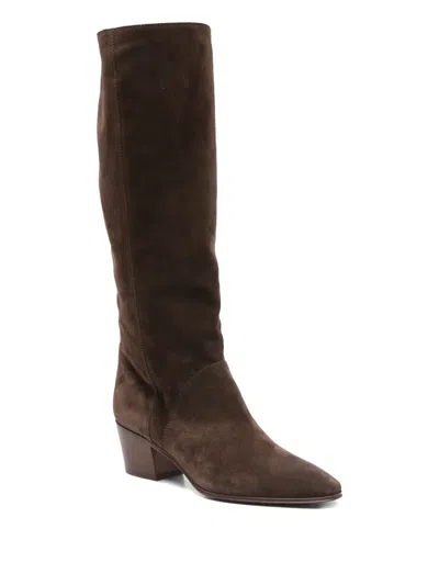 Casadei "beat" Renna Cocoa Boots In Brown