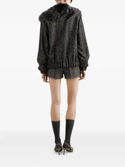 Dolce & Gabbana Chiffon Shirt With Rose Print In Animal Print