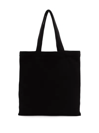 Palm Angels Rectangular Tote Bag Logo Design In Black
