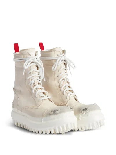 424 Miner Boots White In Multi