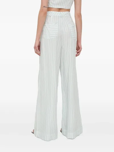 细条纹口袋长裤