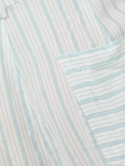 细条纹口袋长裤