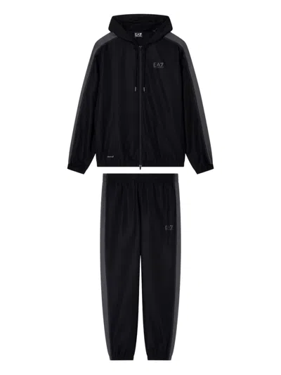 Ea7 Dynamic Athlete Tracksuit In Ventus7 Technical Fabric In Black