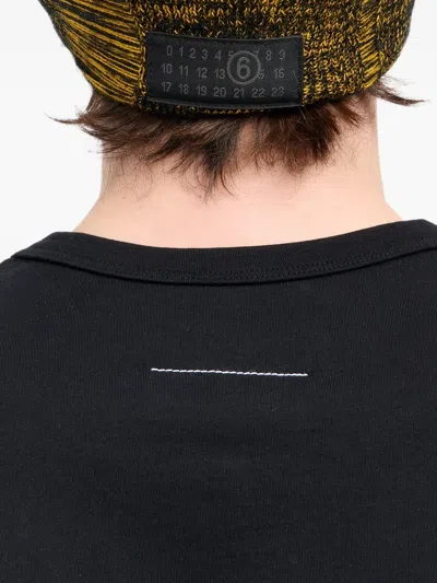 Mm6 Maison Margiela Patterned-jacquard Beanie In Multi