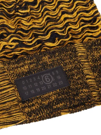 Mm6 Maison Margiela Patterned-jacquard Beanie In Multi