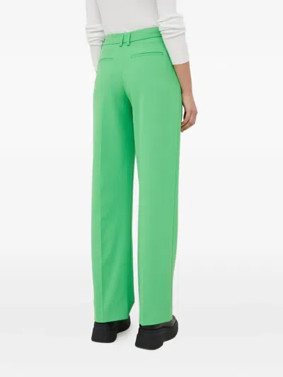 Samsoe & Samsoe Pleated-front Trousers In Green