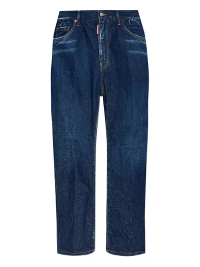 Dsquared2 Distressed Five-pockets Jeans In Blue