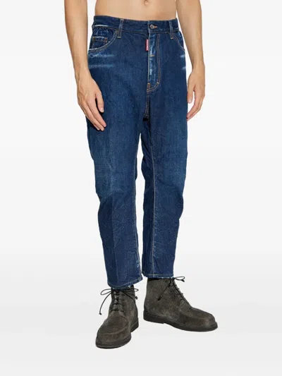 Dsquared2 Distressed Five-pockets Jeans In Blue