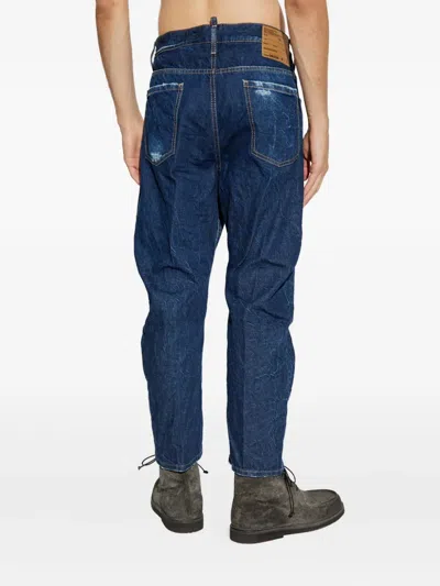 Dsquared2 Distressed Five-pockets Jeans In Blue