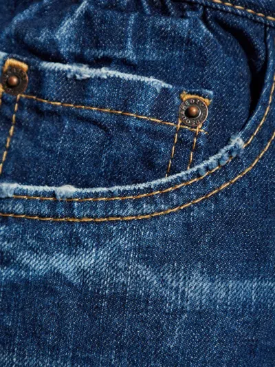 Dsquared2 Distressed Five-pockets Jeans In Blue