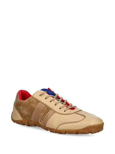 Wales Bonner Mixed Leather Low-top Sneakers In Multi