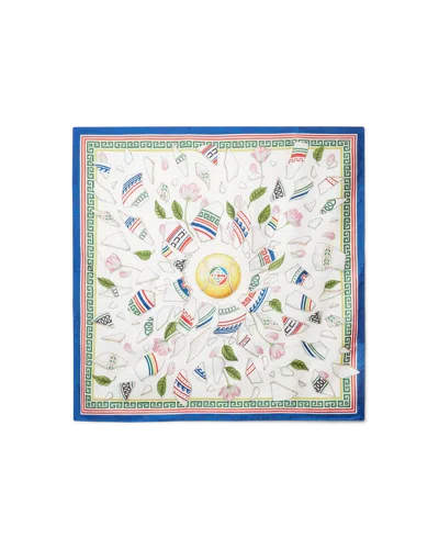 Casablanca Paris Le Vase Brise Small Silk Scarf By  In Multi