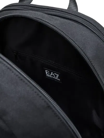 Ea7 Logo-print Backpack In Black