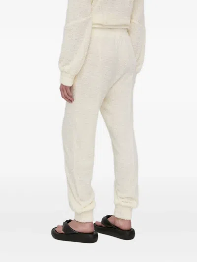 Notes Du Nord Textured Track Pants In Neutral