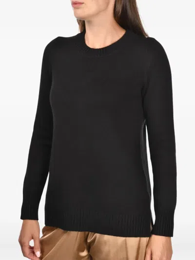 Gran Sasso Crew-neck Sweater In Black