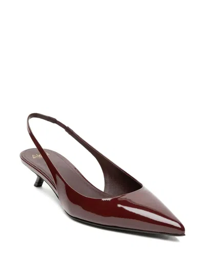 Alevì Pearl-embellished Slingback Pumps In Brown