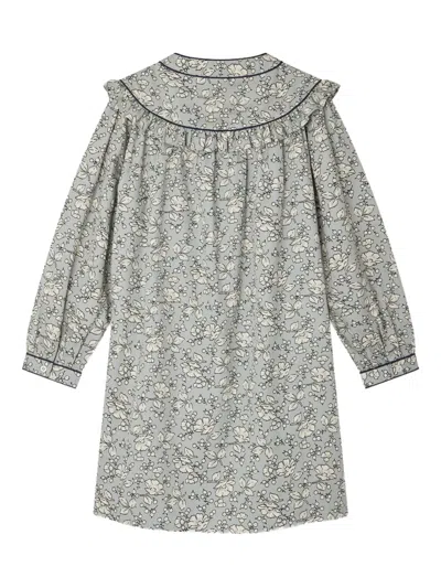 Bonpoint Organic Cotton Jacinta Dress In Gray