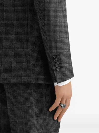 Dolce & Gabbana Check-pattern Three-piece Suit In Gray