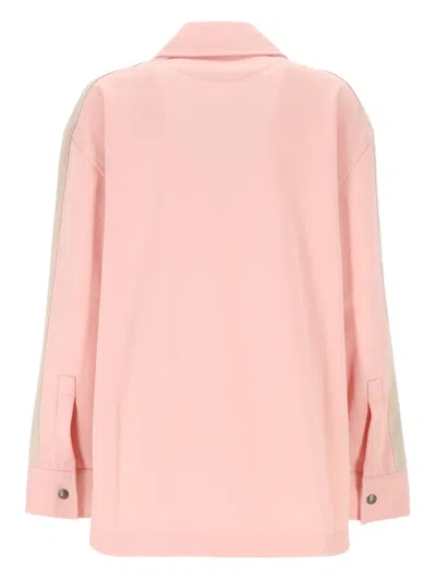 Palm Angels Classic Logo Tonal Track Shirt In Multi