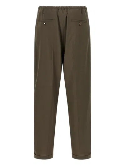 Magliano Tailored Trousers With Pleats And Pockets In Green