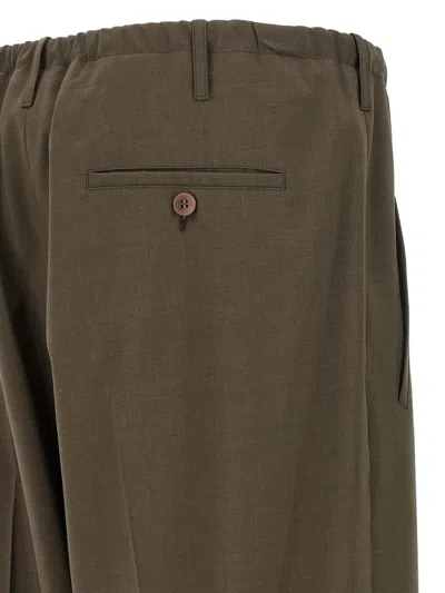 Magliano Tailored Trousers With Pleats And Pockets In Green