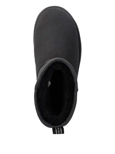 Emu Australia Flat Ankle Boots In Black