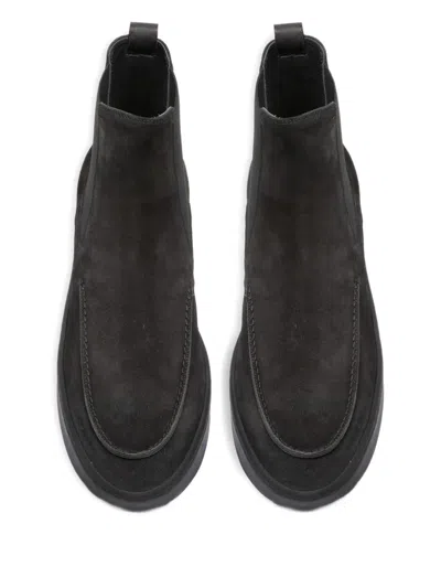 Officine Creative Elastic-panel Suede Boots In Black