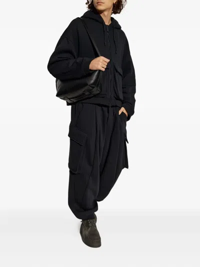 Dsquared2 Cargo Track Pants In Black