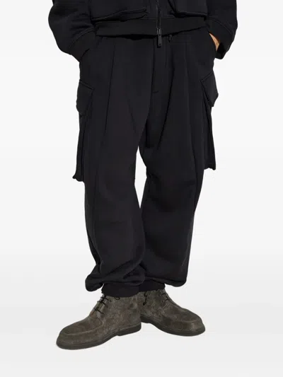 Dsquared2 Cargo Track Pants In Black