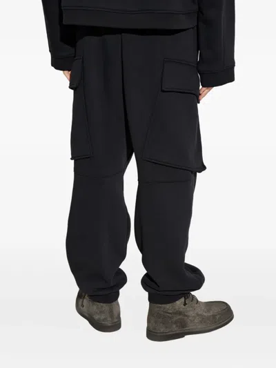 Dsquared2 Cargo Track Pants In Black