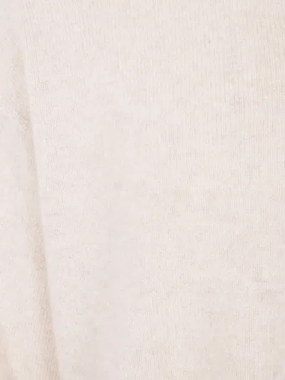 Uma Wang Basic Round Neck Sweater In White