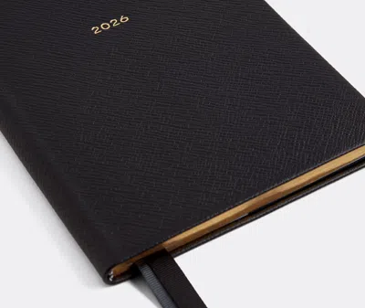 Smythson Notebooks Black Uni In Black