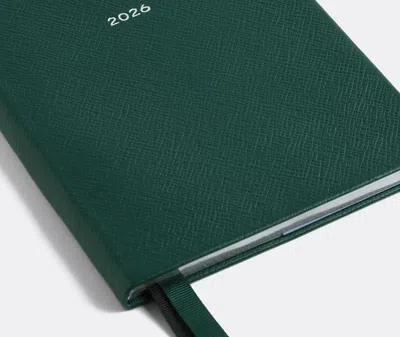 Smythson Notebooks Forest Green Uni In Green