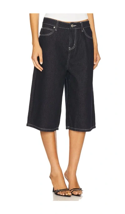 Superdown Finley Oversized Short In Blue