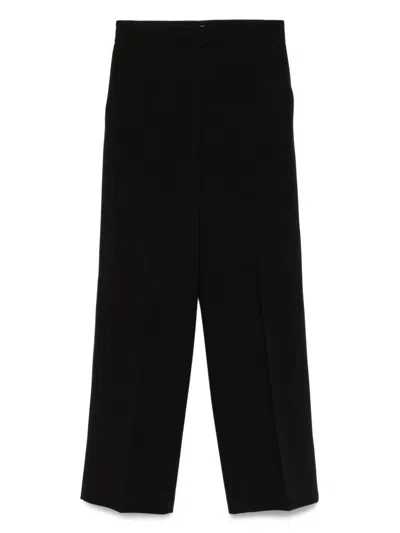 Via Masini 80 Straight-leg Trousers In Black