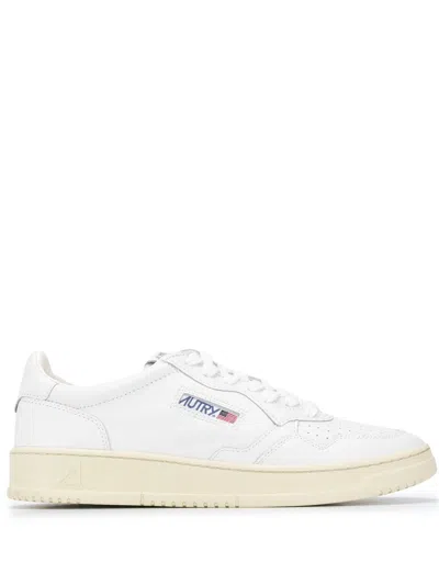 Autry Hogan Gray Suede Sneakers In White