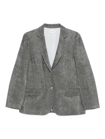Alysi Single-breasted Jacket In Gray