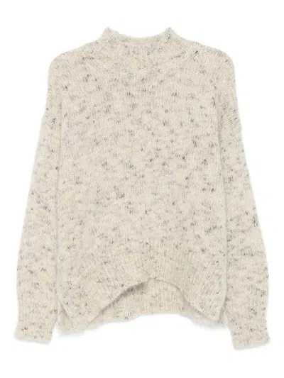 Alysi Turtle-neck Jumper In White